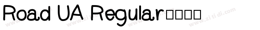 Road UA Regular字体转换